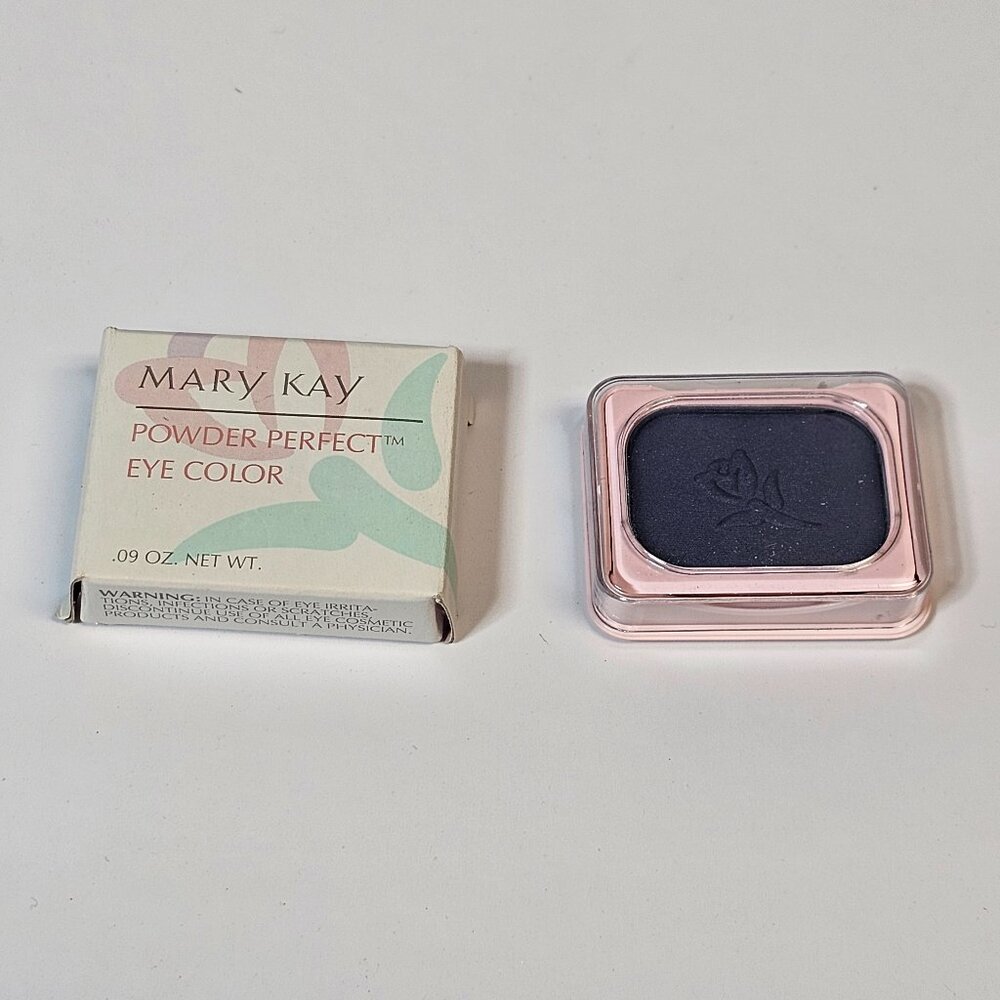 Mary Kay Powder Perfect Eye Color‎ - Midnight Blue #4984 - NIB Old Stock